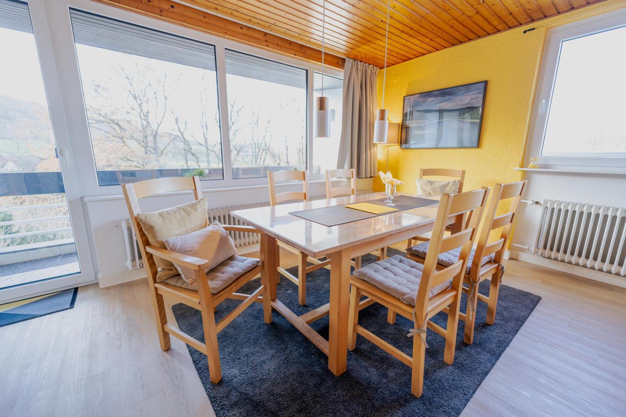 Ferienhaus Schoene Aussicht Ferienwohnung Gelb Hemfurth-Edersee Exteriör bild